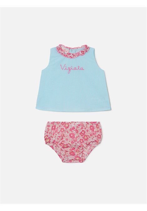 Completo con stampa Viziata SAINT BARTH | ABB0002 ABBIE03256L SEERSUCKER STRIPES 56 B